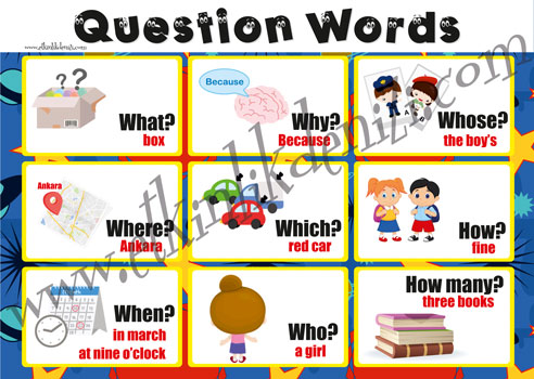 Question words картинки